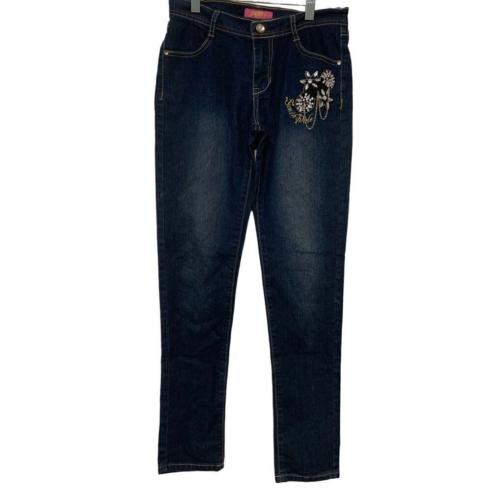 South Pole Girl’s Jeans Size 12(?) Stretch
embellishments on front